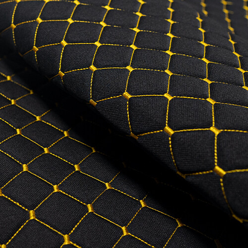 Quilted car upholstery - car,