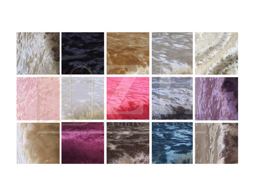 Crushed velvet upholstery - crushed,