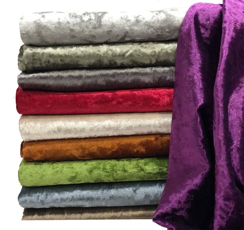Crushed velvet fabric - crushed,