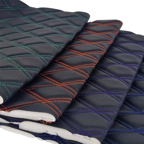 Faux leather quilted - faux,